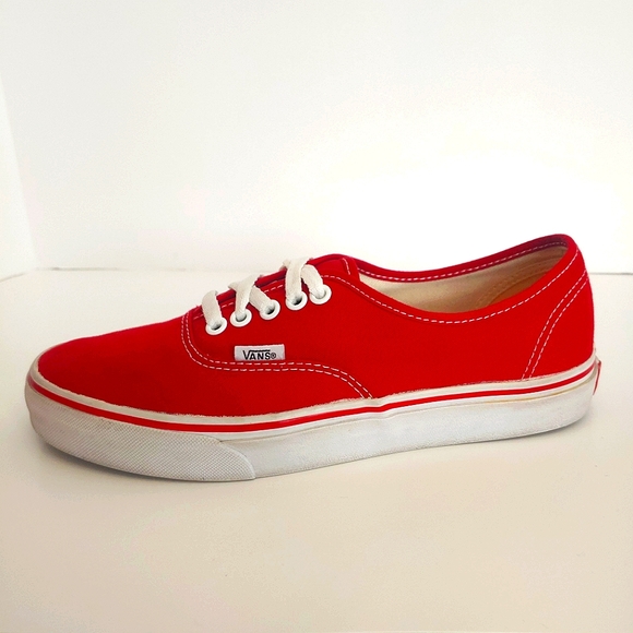 VANS/Vans Era Authentic Canvas Shoes/Red/Unisex Sizing/Women's 9.5 - Picture 6 of 8